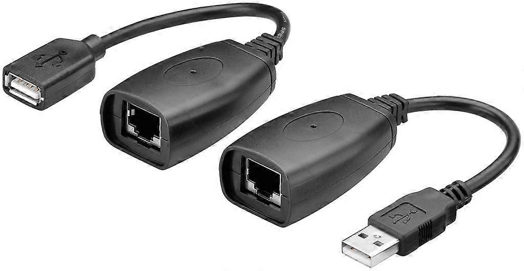 Goobay USB Extender Adapter Ethernet 40 m - Black