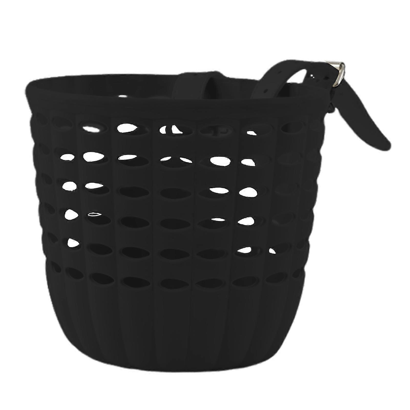Kids Bike Front Basket Storage Box Large Capacity Strong Load-bearing Universal Easy to Install Bicycle Basket with Adjustable Straps