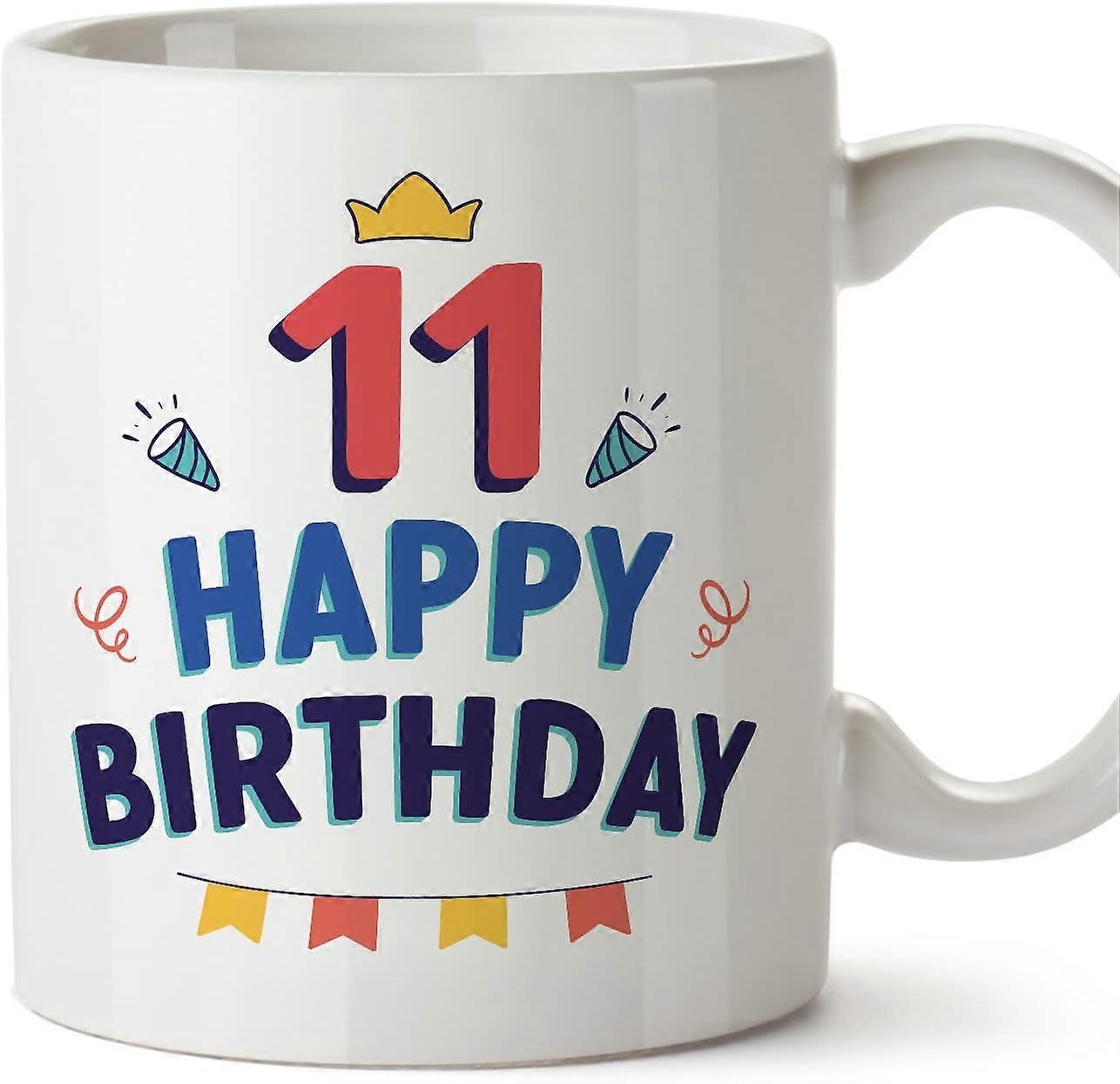 11 バースデーマグカップ お誕生日おめでとう!ファニーアニバーサリープレゼント11オンス