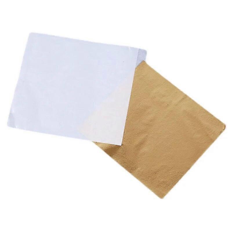 100pcsゴールデンリーフシートクラフトホームデコレーションペインティング家具とネイルアートのための高品質の模造ゴールデンホイル