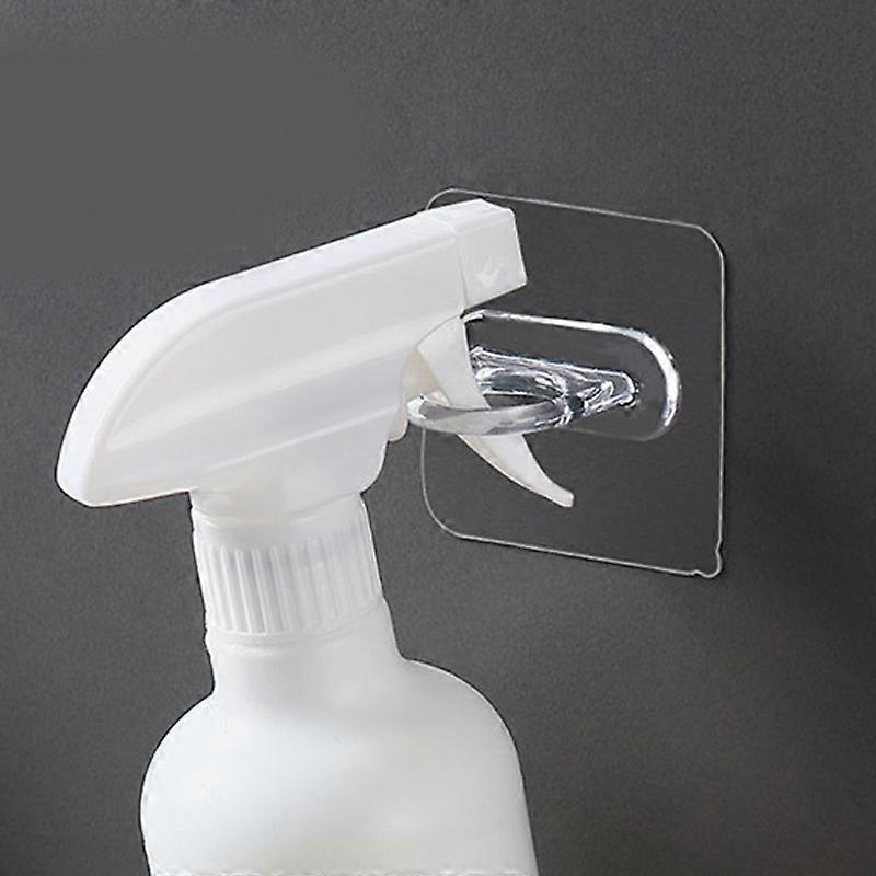 5/10pcs Multifunctional Stick Hook Self-adhesive Wall Hooks Seamless Hanging Hook For Kitchen