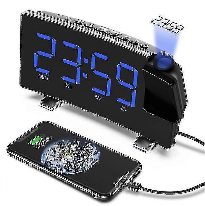 Projektion Wecker Digitaler Wecker Dual Lauter Wecker Radio Digitaler Wecker