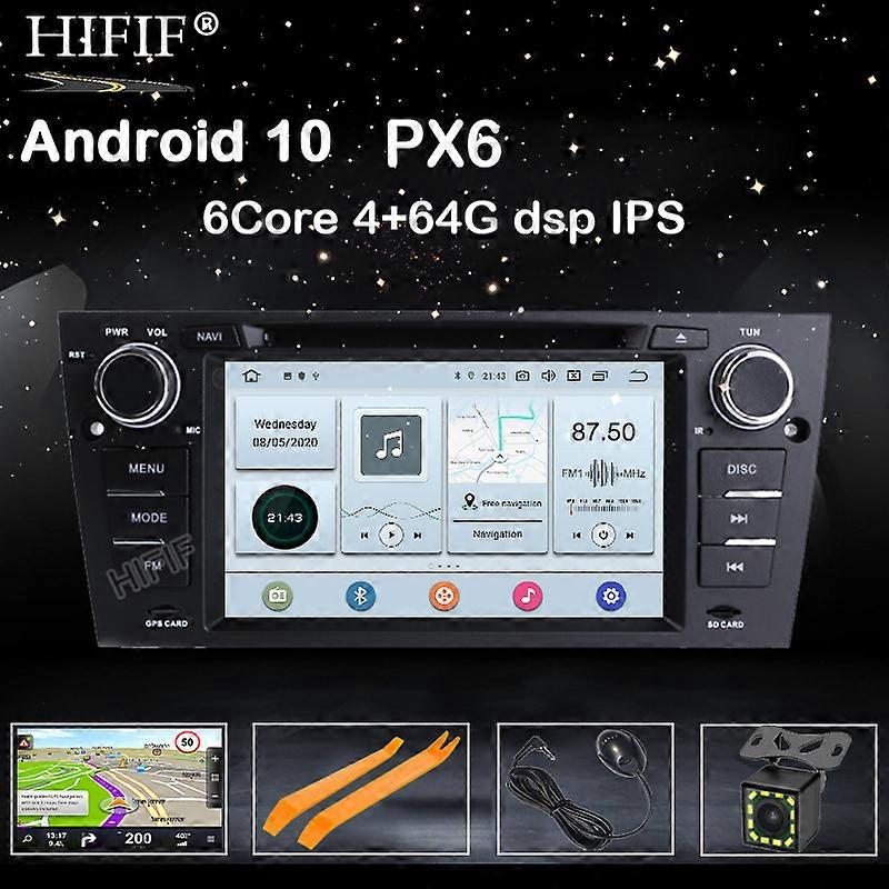 IPS DSP 8 Core 4GB 64G 1 Din Android 10 Autoradio Per BMW E90/E91/E92/E93 Lettore Multimediale Navigazione GPS Stereo DVD unità principale