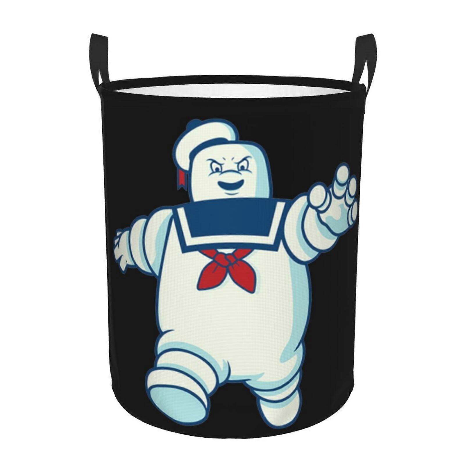 ゴーストバスターズは、パフトランドリーハンパー軽量収納バスケットおもちゃオーガナイザーランドリーバスケット寝室用防水、B-SYS26992