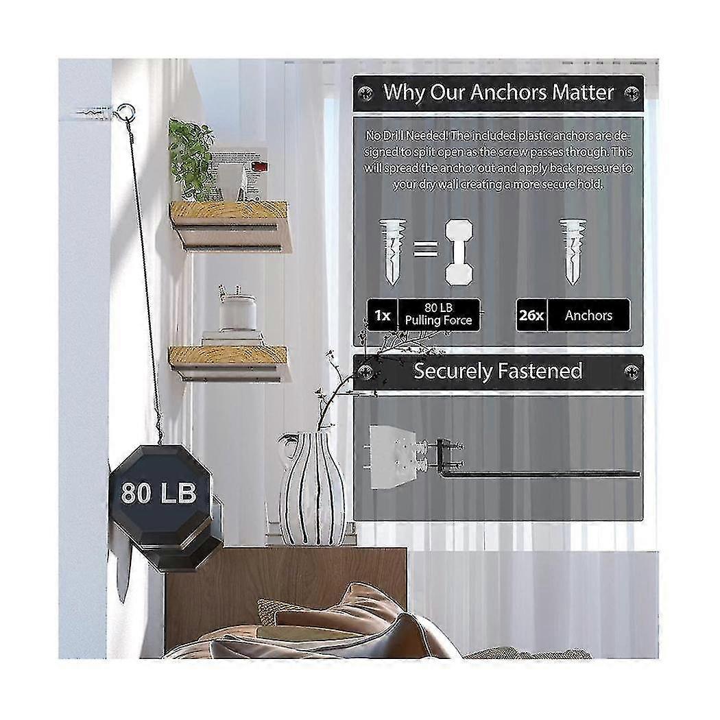 Duty Shelf Brackets , Floating Shelf Brackets, Rustic Industrial Shelf Brackets With Modern Iron Fi