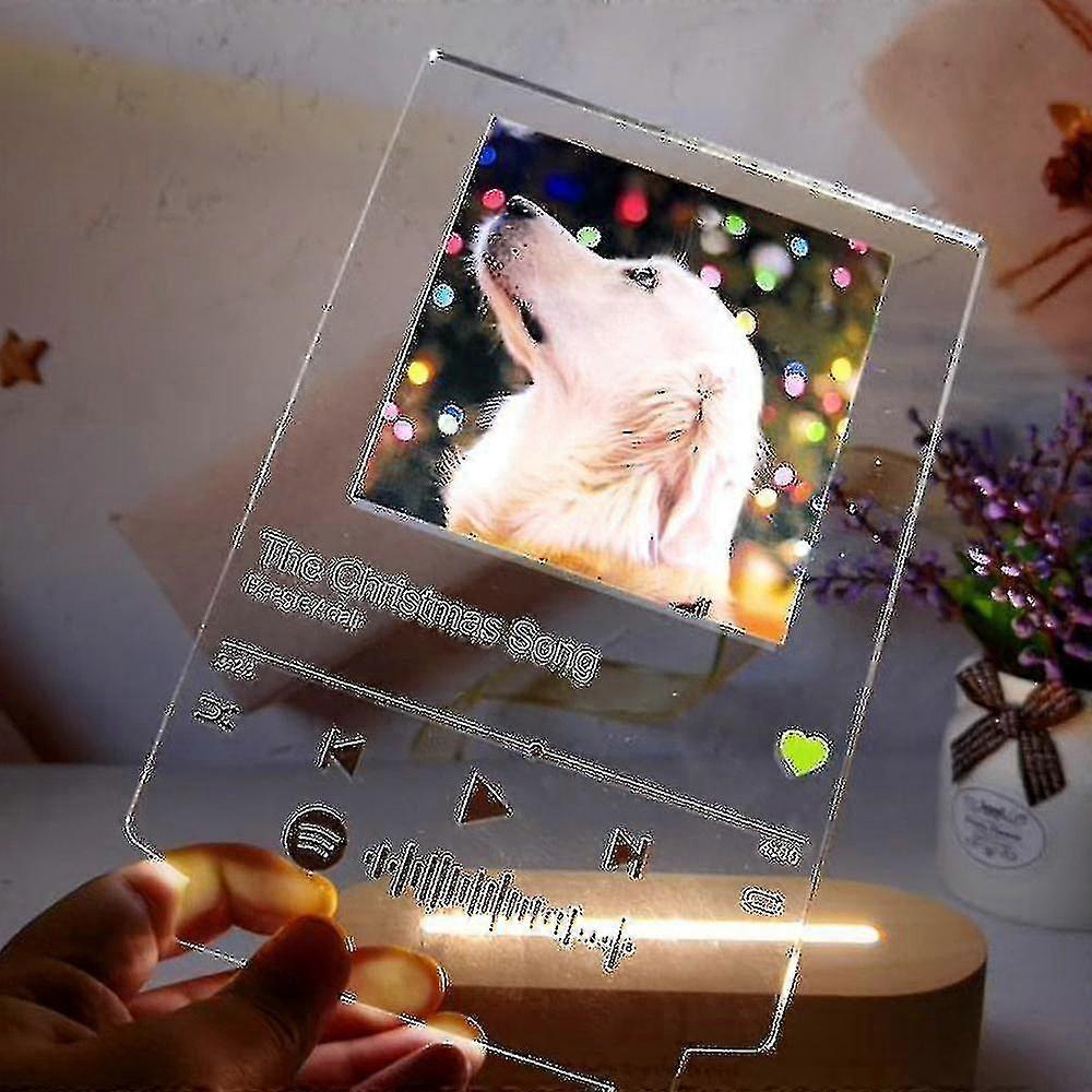 2022 Hot Deal Customized 3d Colorful Photo Night Light Spotify Note Desk Lamp Decor Valentine's Day