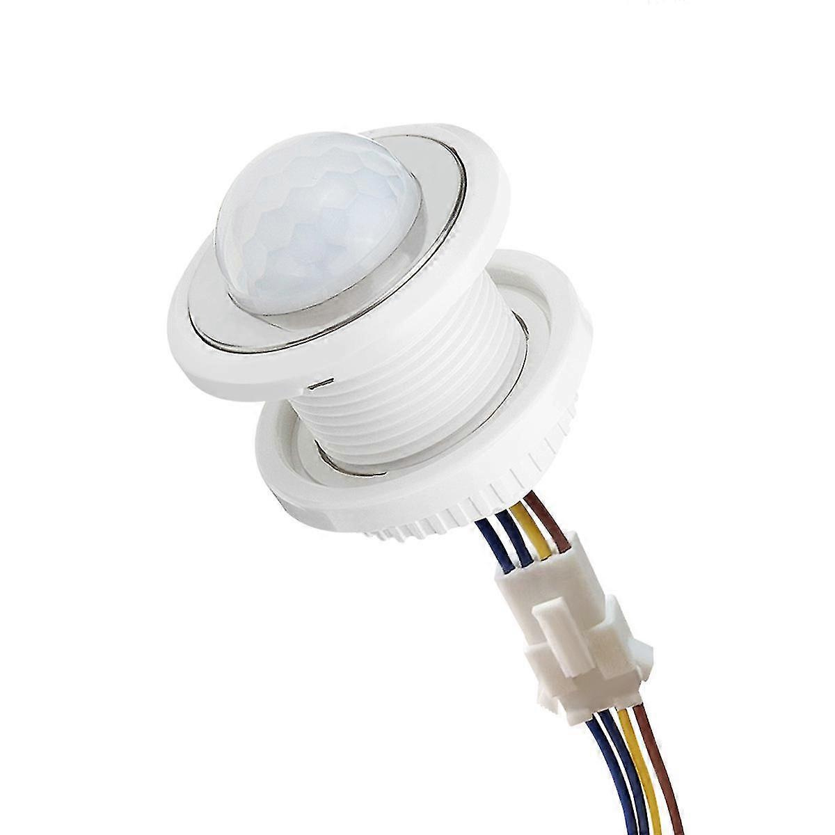 Yaju Mini Pir Sensor Smart 100v 240v Led Pir Infrared Sensor Motion Fast. (white)(1pcs)