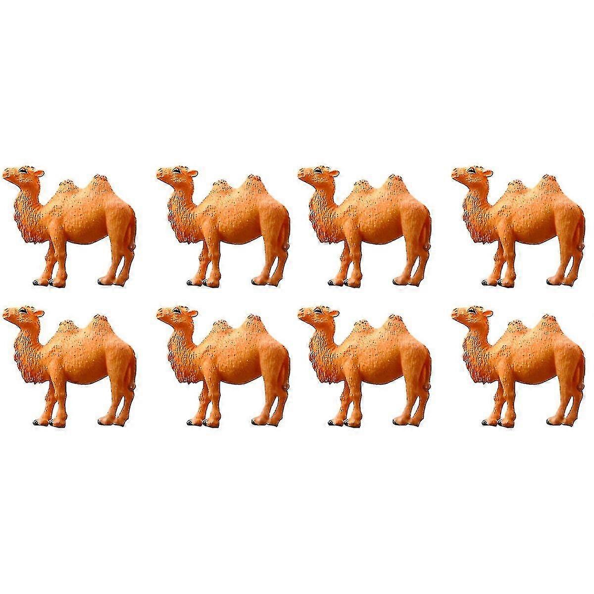 12 st Miniatyr Kamelmodeller Pvc Kamel figurin Djurmodell Skrivbordsprydnader Barnleksak