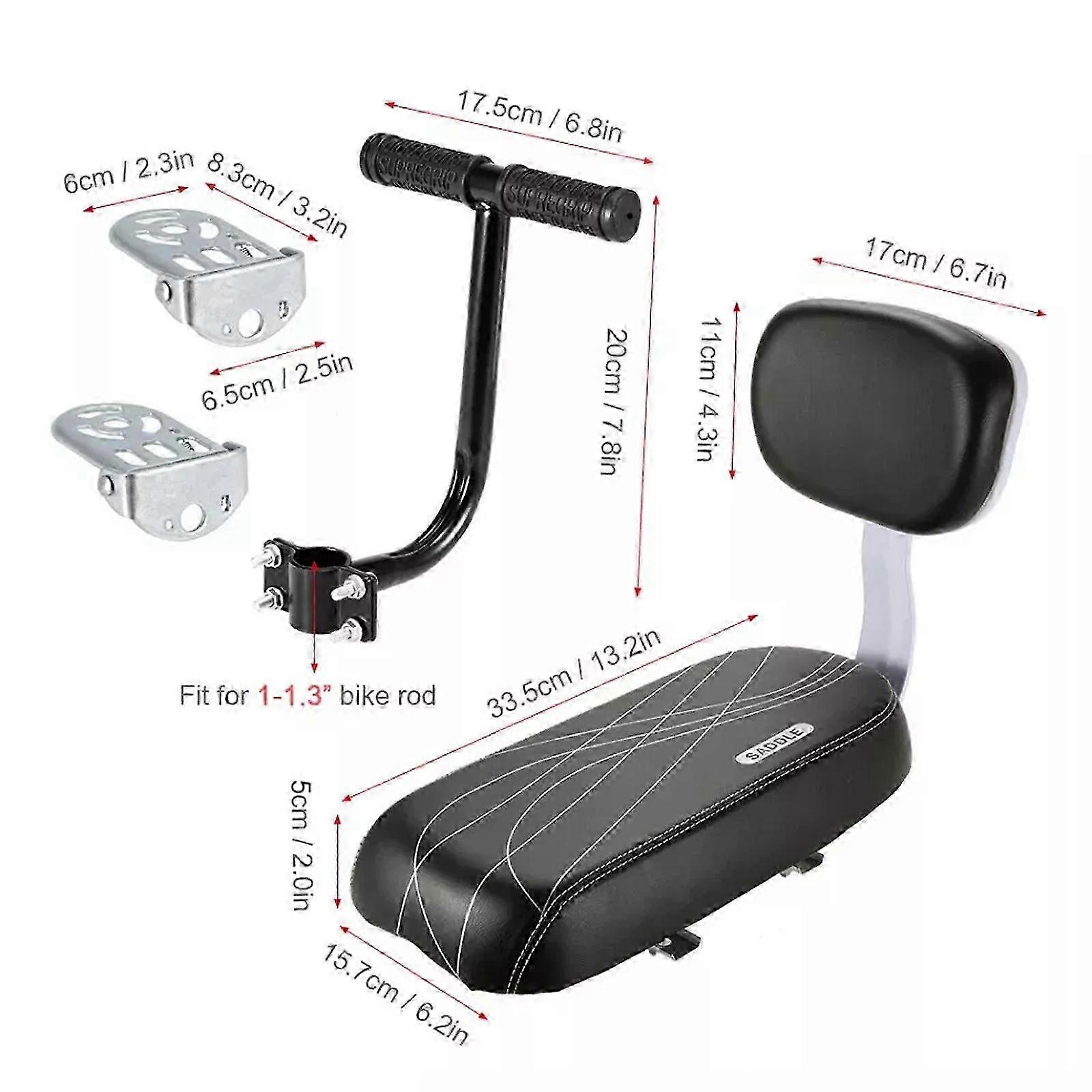Bike Saddle With Back Rest Back Seat Mtb Rear Rack Saddle Bike Child ...