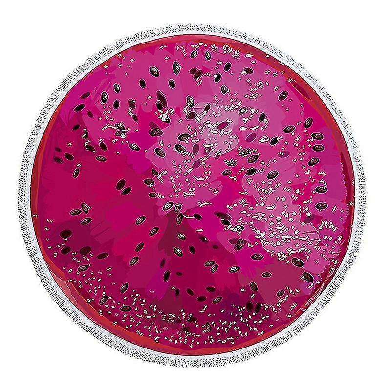 Beach Blanket Super Soft And Absorbent Novelty Picnic Mat Digital Printed Round Fringe Beach Towel