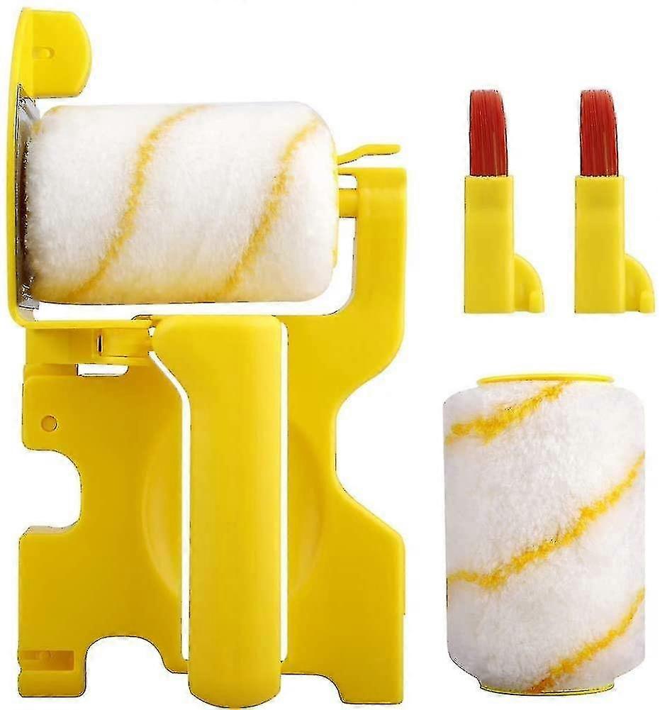 Paint Roller Brush Kit, 1 Main Brush, 2 Rollers, 2 Small Brushes