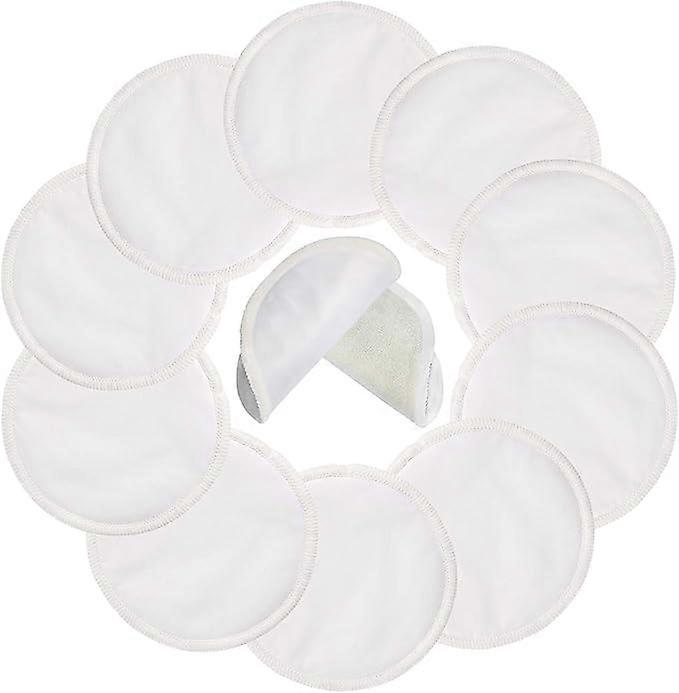 10 care pads made of organic bamboo fiber, washable and reusable, hypoallergenic and highly absorbent