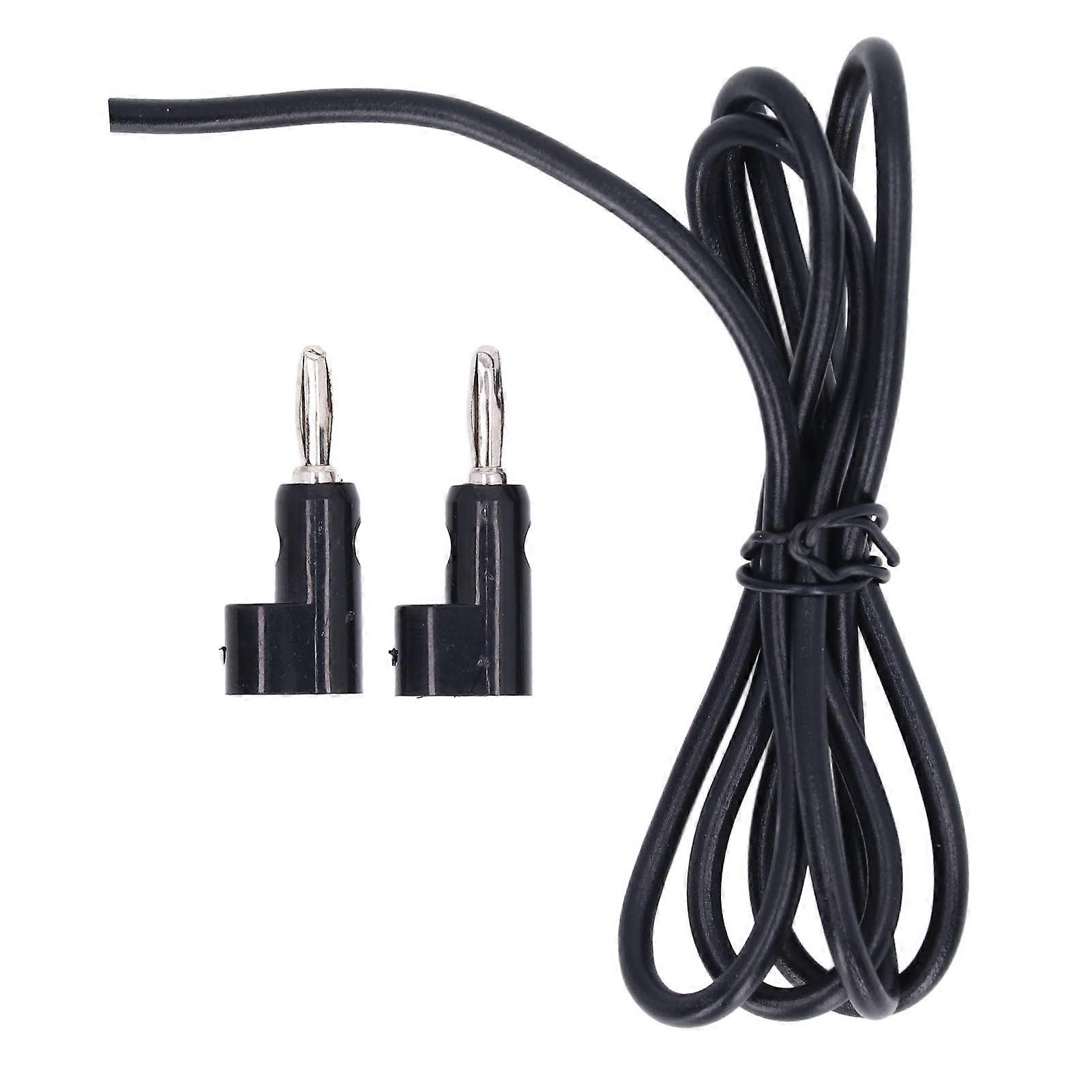 4mm Banana Plug Male to Male Test Lead Solderless Brass Electrical Testing Cable J.70005Black