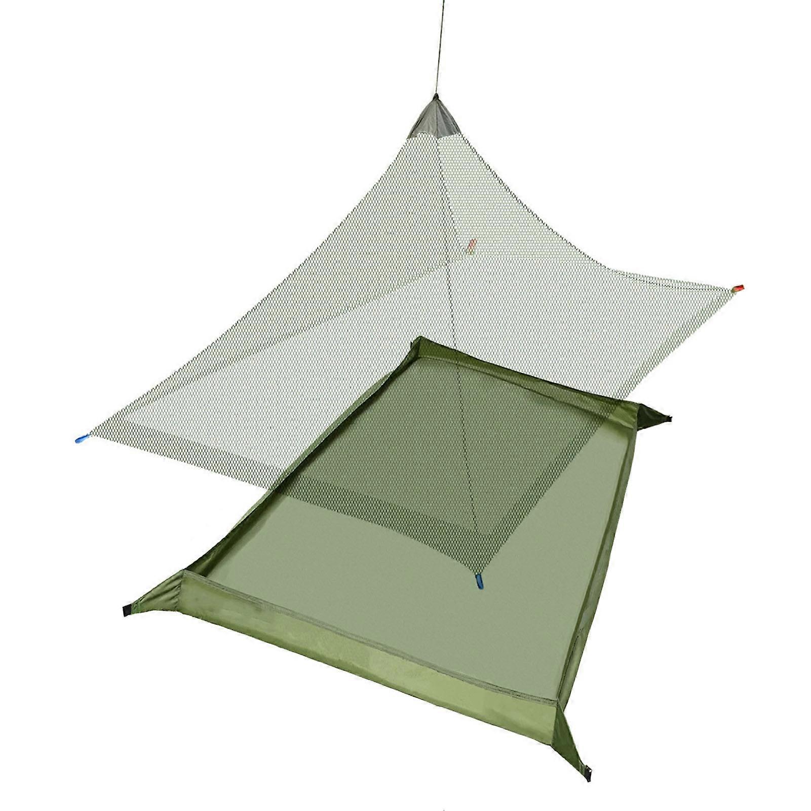 1 Set Mesh Net with Bathtub Floor 3D Picnic Mat Burst Resistant Outdoor Mesh Screen Tent Small Creature Proof KAESI