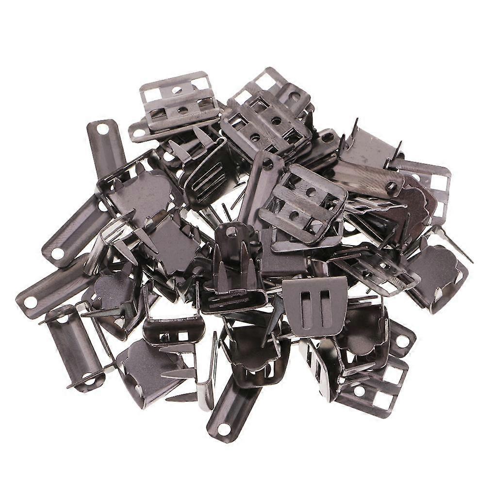 20 Sets No-Sew Trouser Skirt Hooks and Eye Closure with Prong Black Nickel