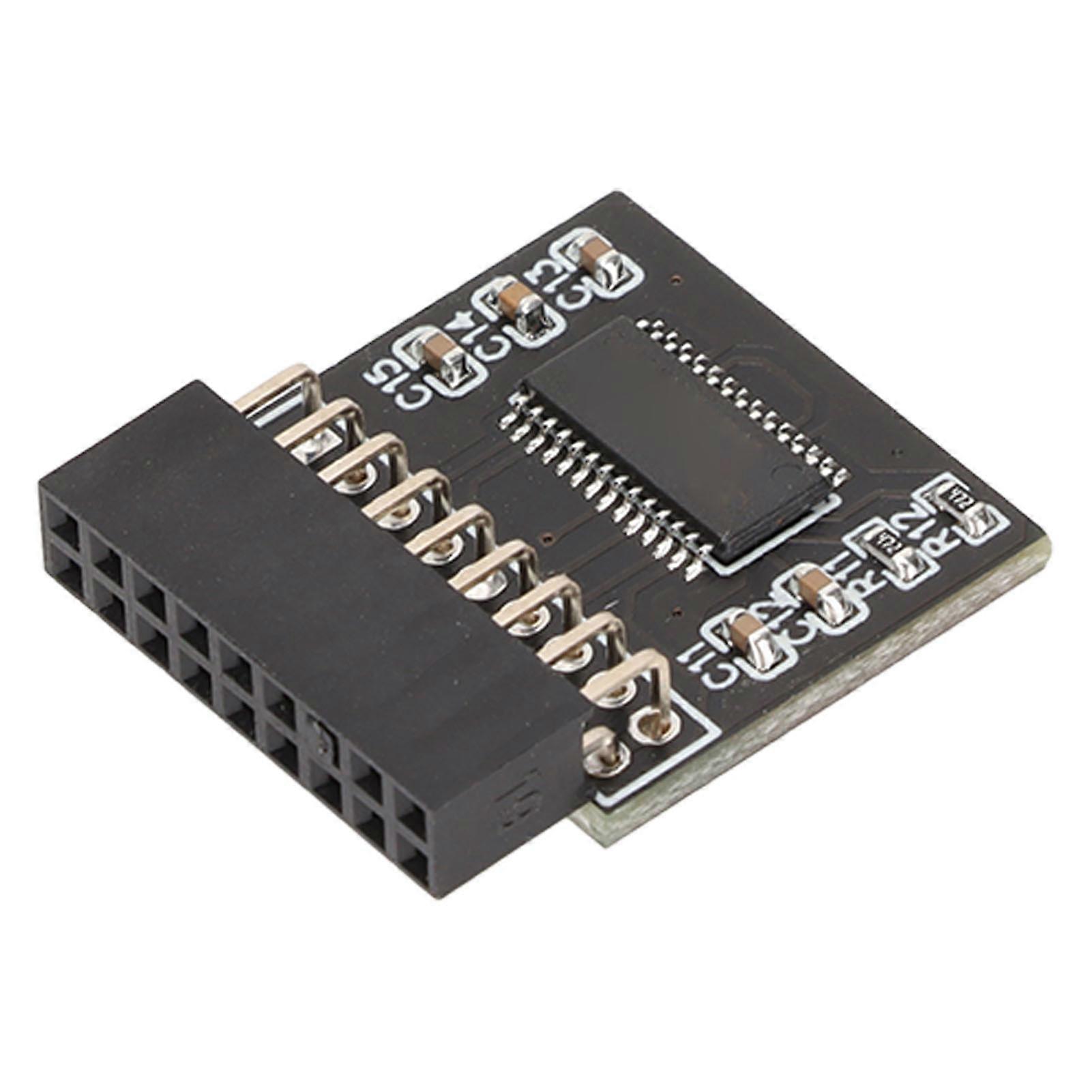 TPM 2.0 Encryption Security Module 18Pin LPC Interface Encryption Security Module for Asrock 18pin SPI TPM2.0 YEMMA