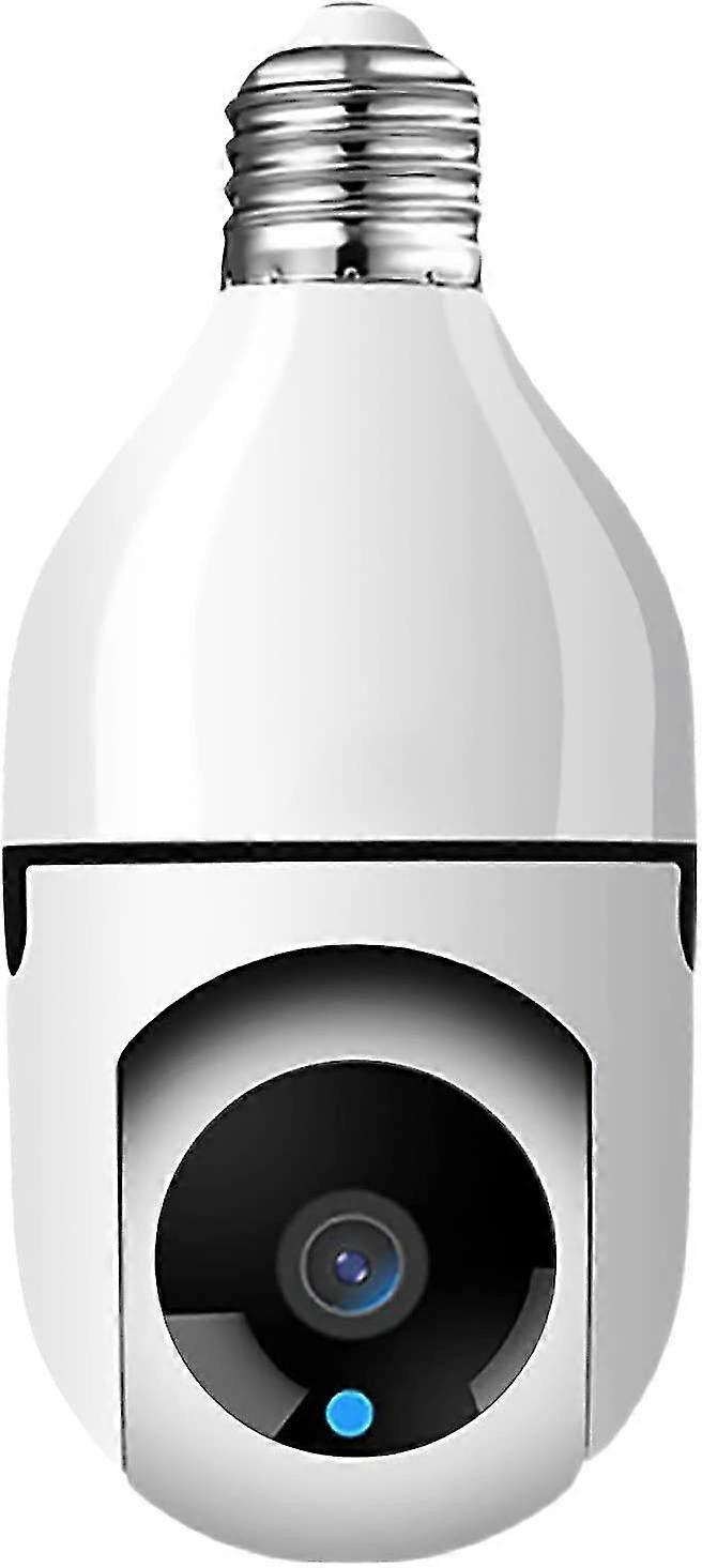 電球カメラ、フルHD 1080pワイヤレスWifiカメラ、ナイトビジョンホームセキュリティカメラ、リモートアクセス、双方向オーディオ、ホーム