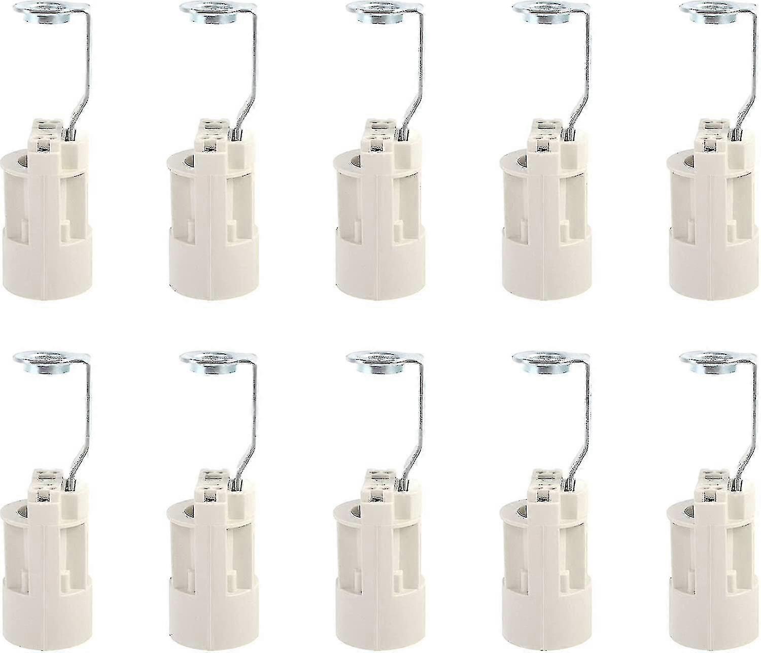 E14 Bulb Base Adjustable E14 Lamp Sockets Converter E14 Sockets Bayonet Socket Candle Lamp Holde10 Pcs (white70mm)