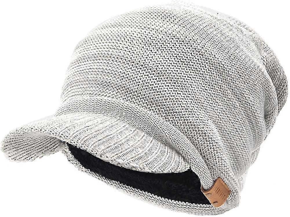 Berretto da uomo con brice winter hats Thick Fleece Foderato Maglia Visiera Berretto B5042