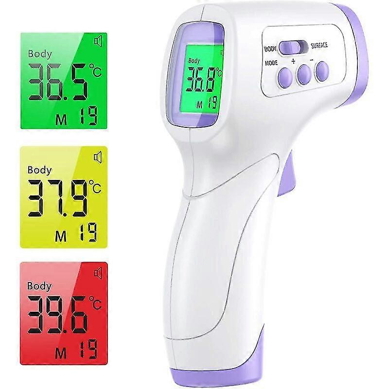 Adult Forehead Thermometer Infrared Thermometer With Fever Alert 2 In 1 Non-contact Forehead Thermometer With Memory Function, Lcd Display
