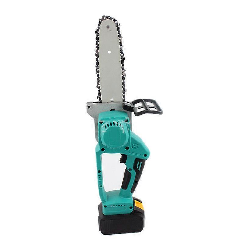 EVAGO 8-Inch Lithium Rechargeable Electric Chainsaw Single Hand Saw Household Logging Saw Mini Wireless Cutting And Pruning Tool 1 Battery/2 Batteries
