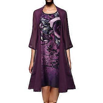 sachin and babi light blue dress Printed Chiffon Pleated V Neck Gown – Terijon.com main image 1