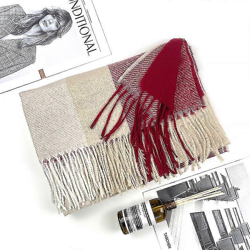 Women's fall warm soft  winter scarf blanket wrap shawl stole