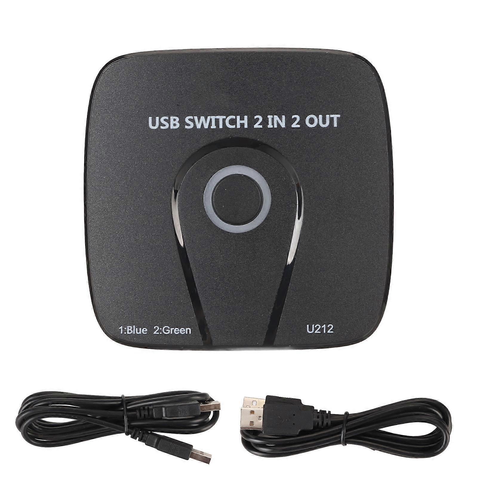 2 in 2 uit USB-switcher Naadloos schakelen USB-switcher voor 2 computers Deel 2 USB-apparaten Muis Toetsenbord Scanner Printer