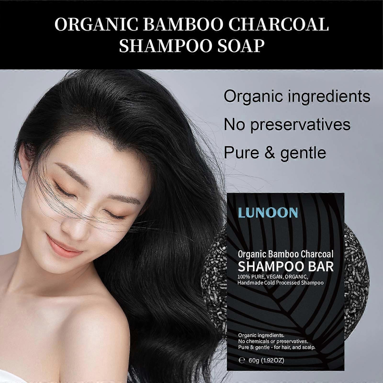 Bamboo Charcoal Shampoo Soap He Shou Wu Shampoo Soap