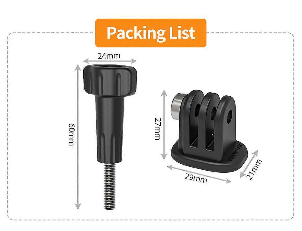 Action Camera 1/4 Adapter 360 Rotation Adapter for DJI Pocket 3/Insta360 Series