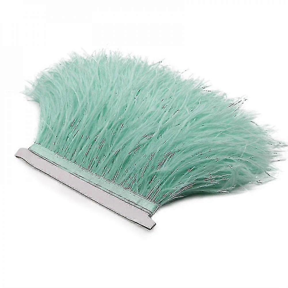 2m Ostrich Feathers Trim Plumes Ribbon Selvage QO[