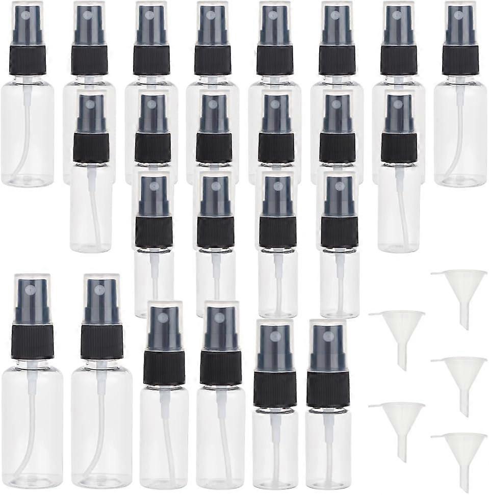 120Pcs Plastic Travel Spray Bottles 0.3oz/10ml 0.7oz/20ml 1oz/30ml Mixed Capacity Mini Travel Bottle Set with 6pcs Funnels Refillable Liquid Container