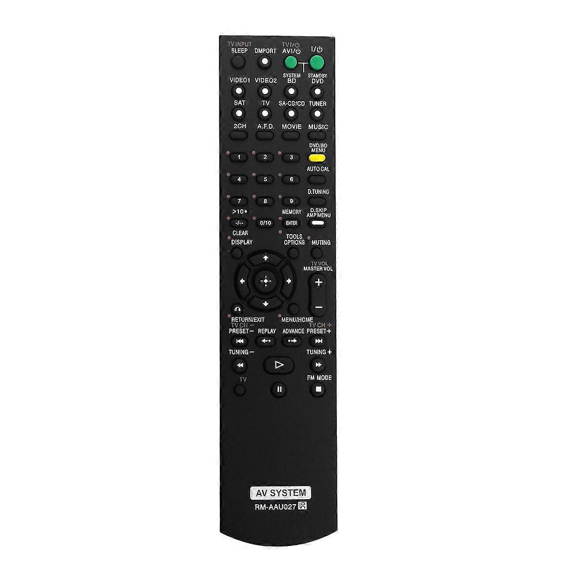 Replace -AAU027 Remote for Home Theatre System -AAU021 HTSS2300/C STRDG520 HT7200DH HT-DDW5500 STR-