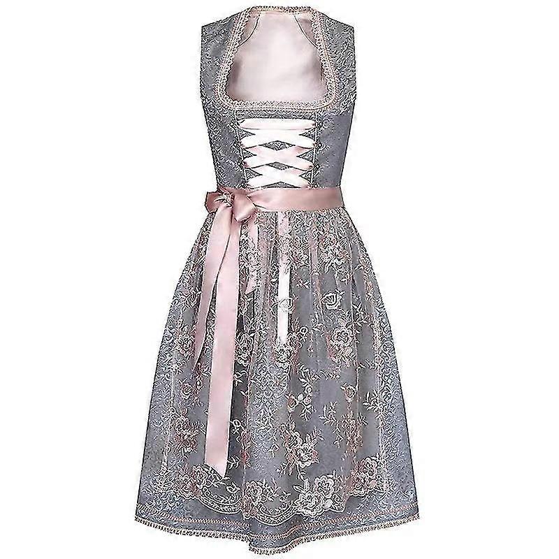 Womens Midi Dirndl Jurk