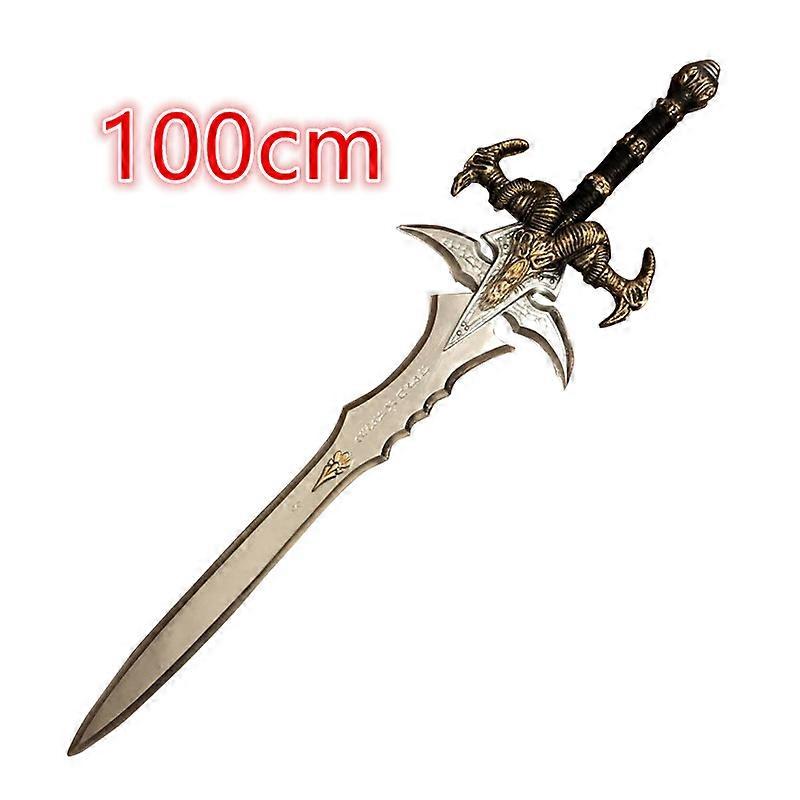 חרב גדולה ראש כבשה המלך חרב חיה אריה זהב חרב משחק סרט נשק קוספליי בטיחות PU צעצוע מתנה 104cm