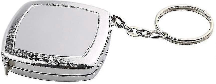 Tape Measure Keychain Mini Small Tape Measure 2 Meters Portable Portable Gift1pcssilver