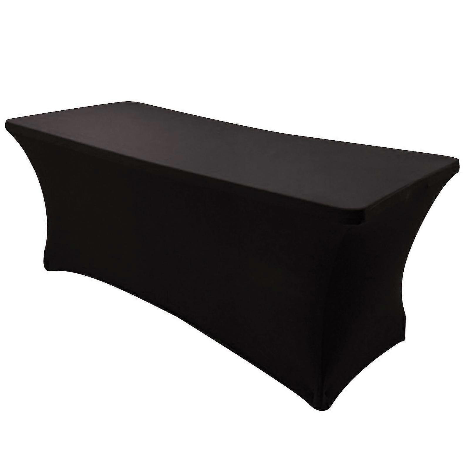 Solid Color Stretchable Polyester Table Cover for Banquet Events - Wedding Tablecloth
