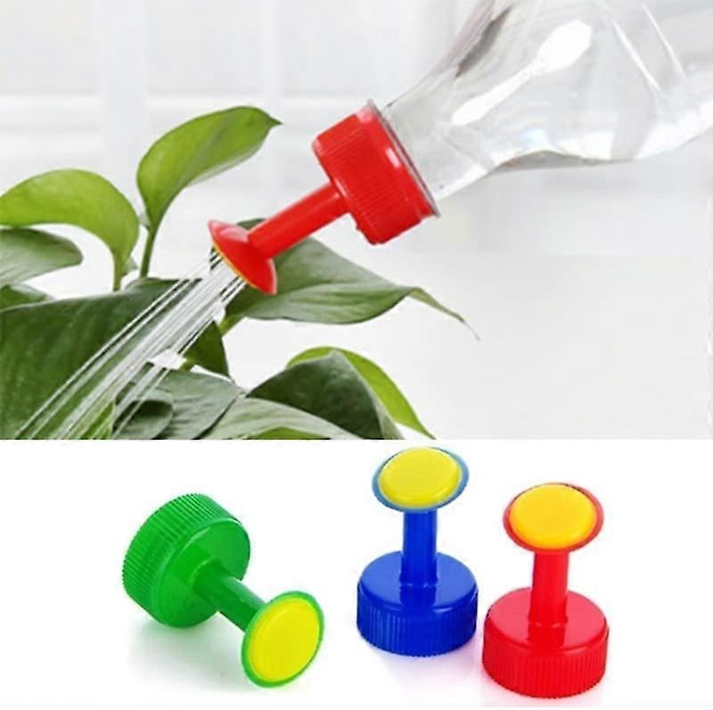 Bottle Sprinkler Nozzle Bottle Top Watering Plastic Watering Device for 28mm Bottle Tops Watering Seed Seedling Garden Irrigation 6 Pieces (Random Col