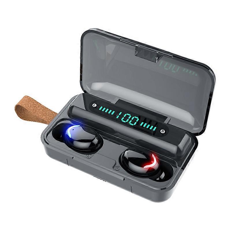 Breathing Light + Digital Display Bluetooth Earphone with Hand Strap