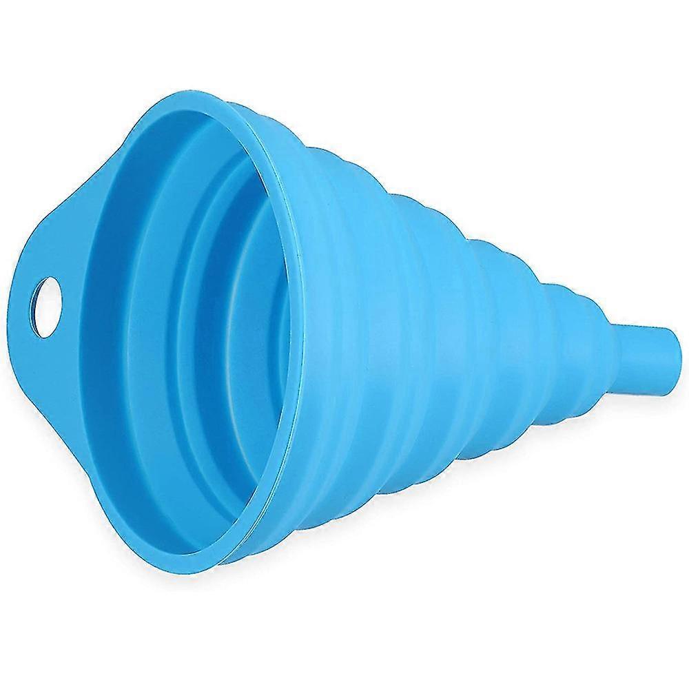 Silicone Collapsible Funnel for Jars, Large Foldable Canning Funnel