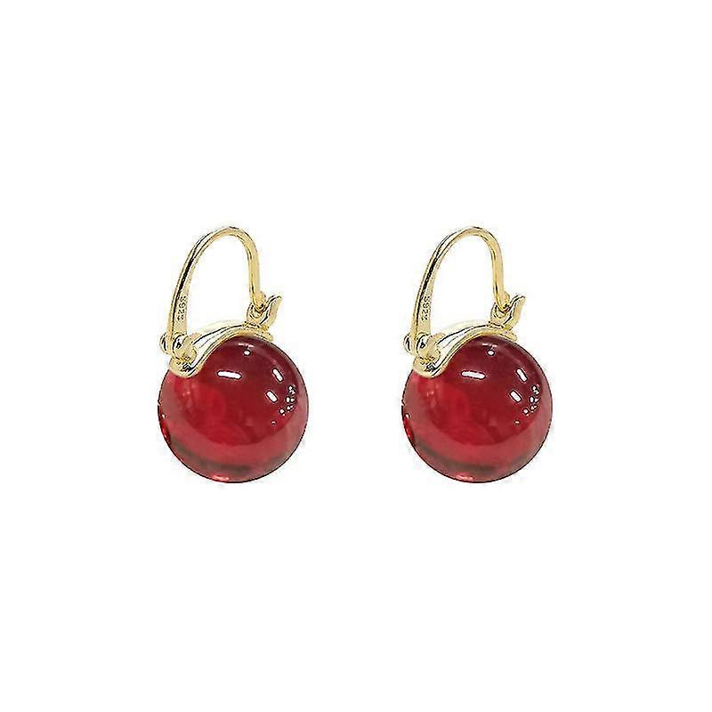 Orecchini di perle Orecchini Temperamento Orecchini [Rosso]