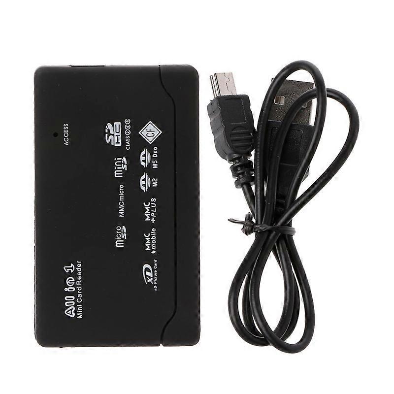 USB High Speed All in One Mini Memory Card Reader for CF xD SD MS SDHC