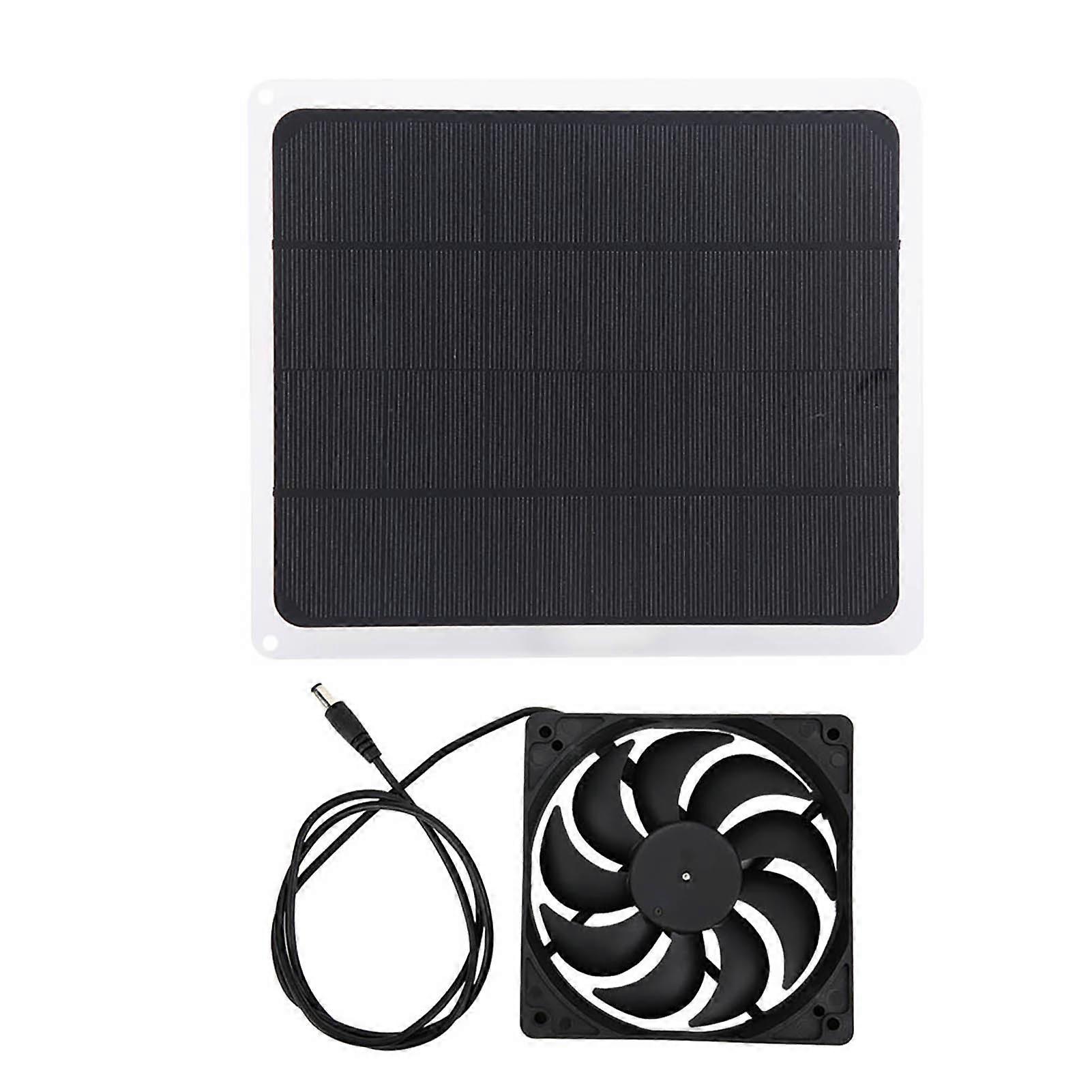 10W 12V Solar Panel Battery Charger with USB Output for Pet Exhaust Fan Set