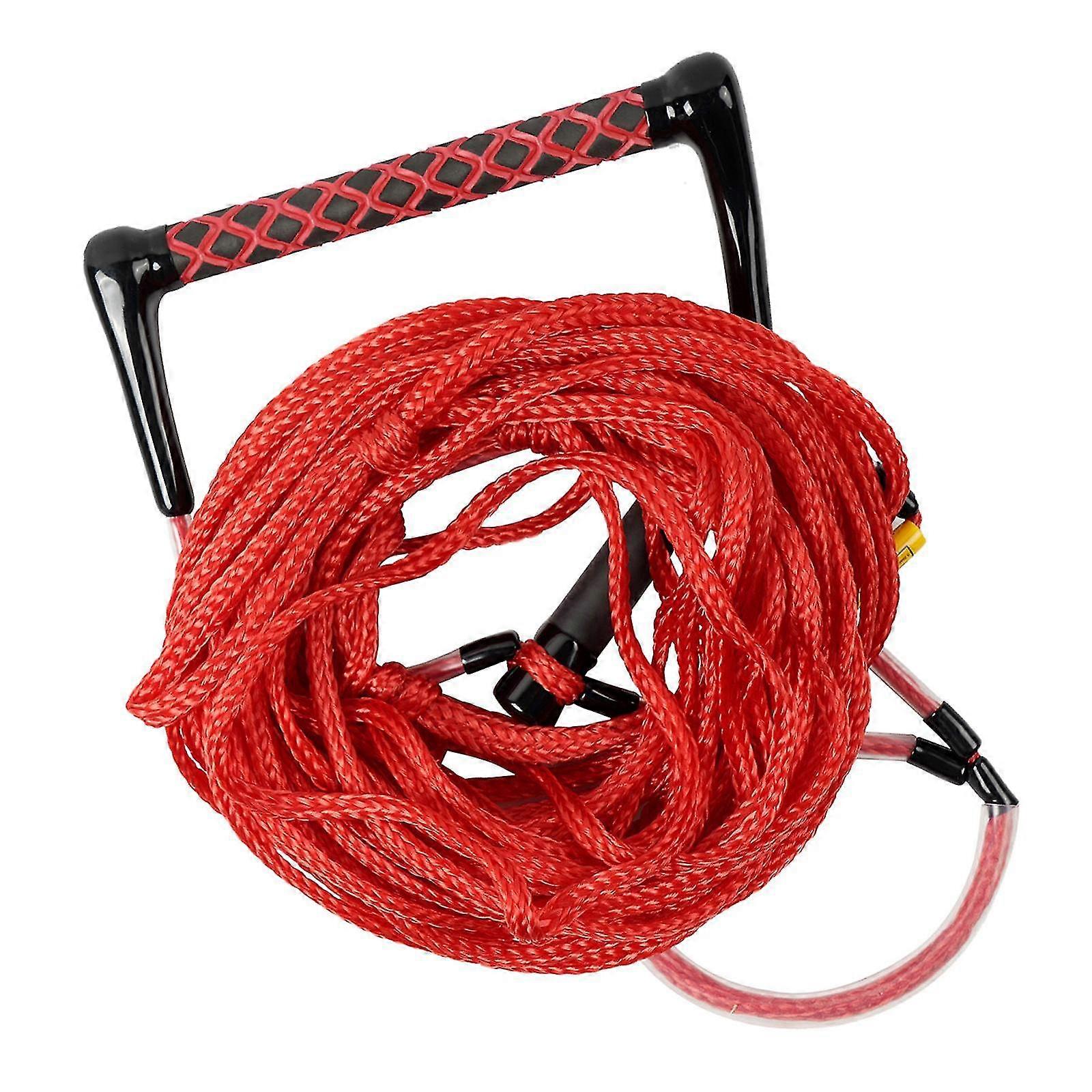 Water Ski Rope Floating Surf Rope With Handle Floatable Ropes Red 75ft
