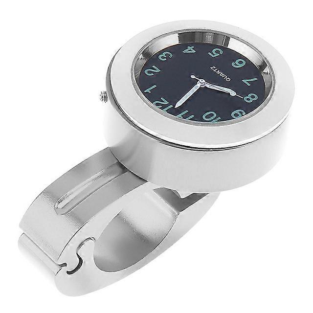 Universal Car Clock, Motorcycle Handlebar Watch, Waterproof Watch silver