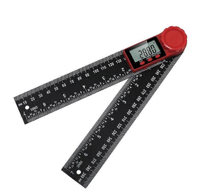 200mm Dual Scale 360 Degree Digital Angle Protractor, Angle Ruler with LCD Display and Lock Function, Protractor for Engineering, Woodworking, Constru