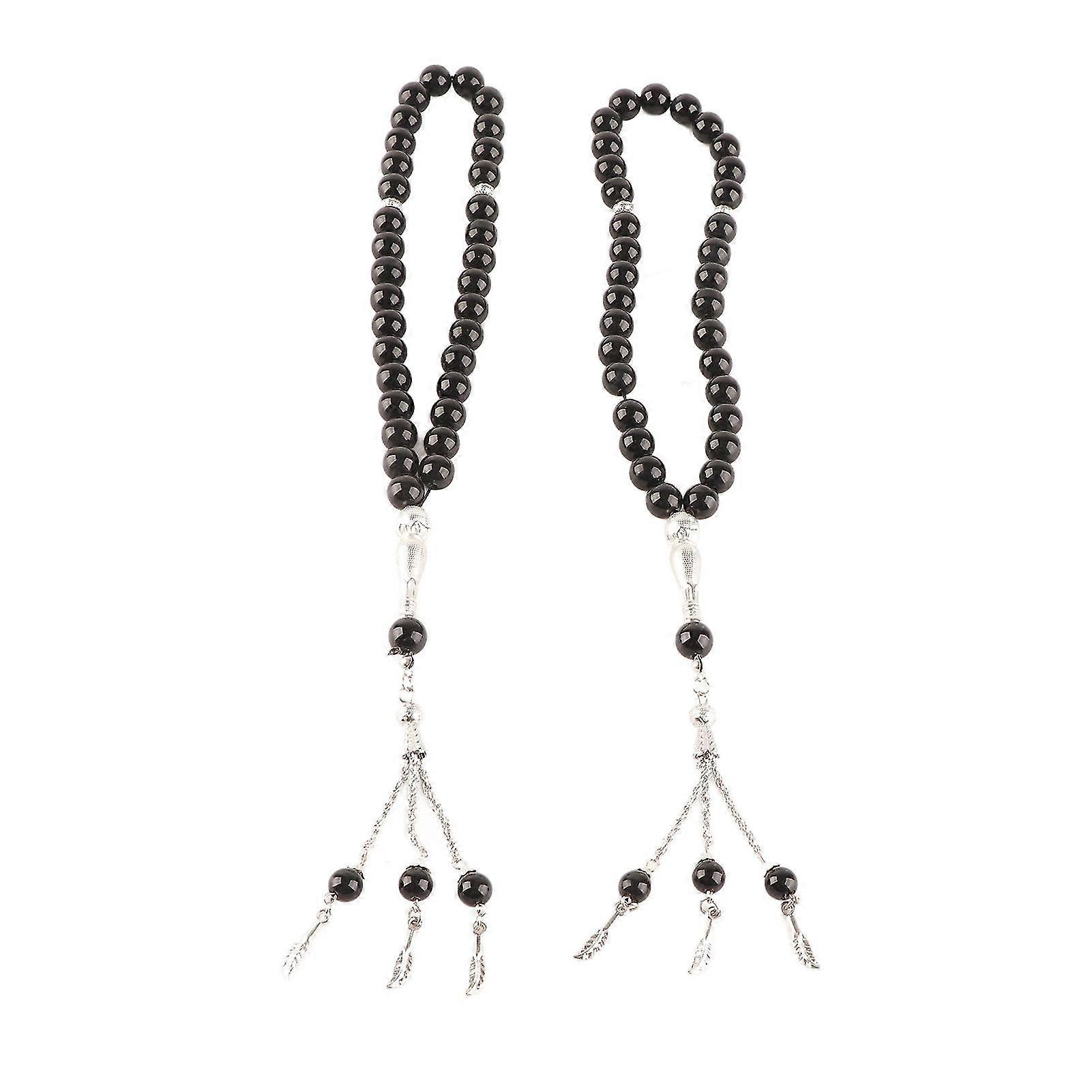 Handheld Prayer Beads - 2Pcs 10mm Diameter, Polished Surface, Convenient to Wear