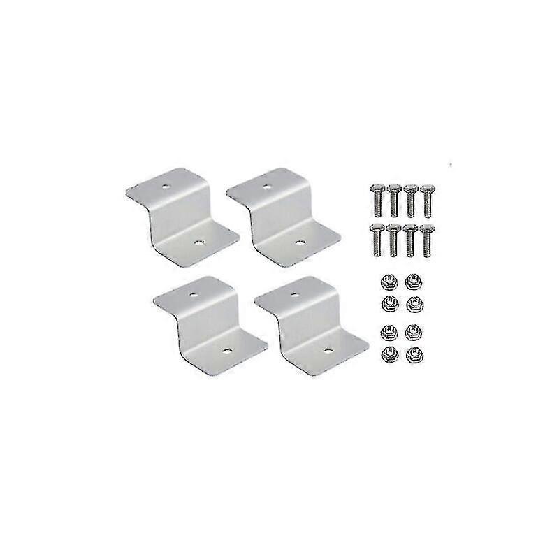 4pcs Aluminum Solar Panel Z Bracket Mounting Fixing Kit For Rv Boat Roof
