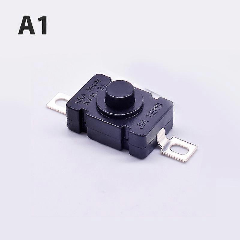 5 KAN-28 15A250V Flashlight Switch Self-locking SMD Button Copper Foot Test Press One Open Close
