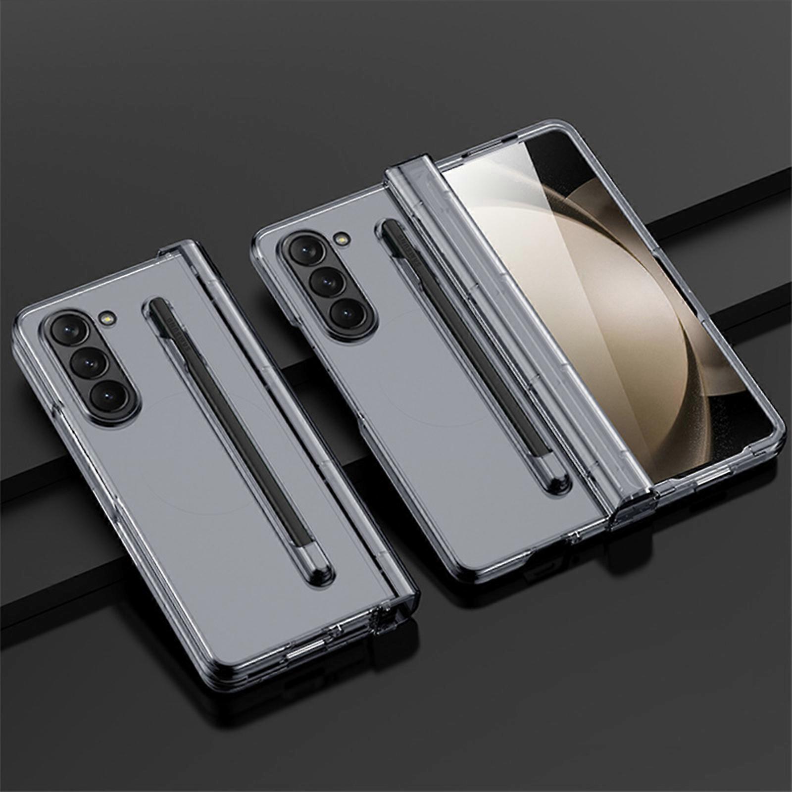 Z Fold 6 Case with Hinge Protection,Built-in Front Screen Protector and S-Pen Holder Slot,360 Full Body Shockproof Protective Case for Z Fold 6